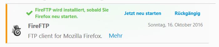 Firefox Neustart